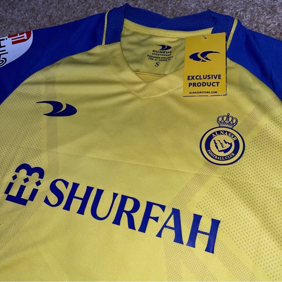 Duneus Al Nassr Cristiano Ronaldo Men’s Home Soccer Jersey 22/23🆕 - Picture 7 of 12